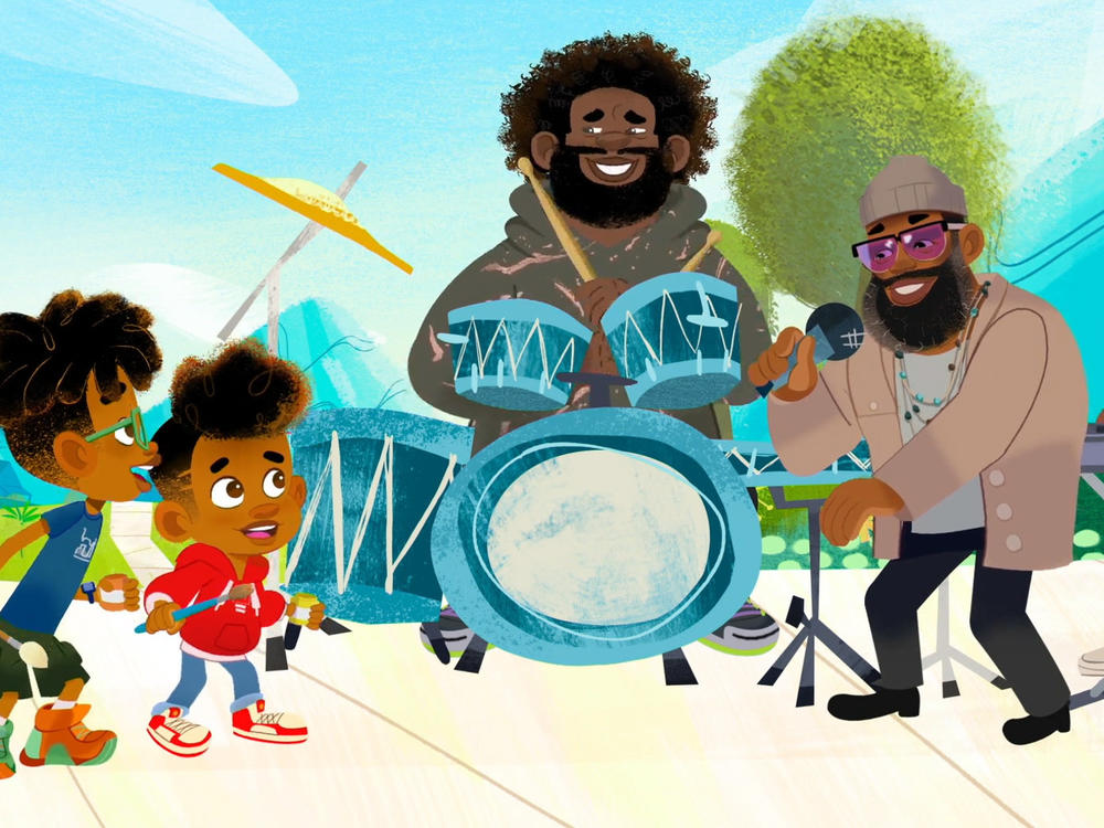 Questlove and Black Thought are executive producers on the new series of animated musical shorts <em>Rise Up, Sing Out</em>.