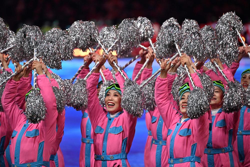 Performers participate in the opening ceremony.