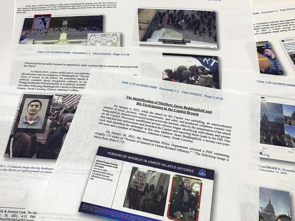Crowdsourcing information and images from the Jan. 6, 2021, riots led to the arrest of Matthew Jason Beddingfield of North Carolina, who is charged with attacking police with a flagpole.