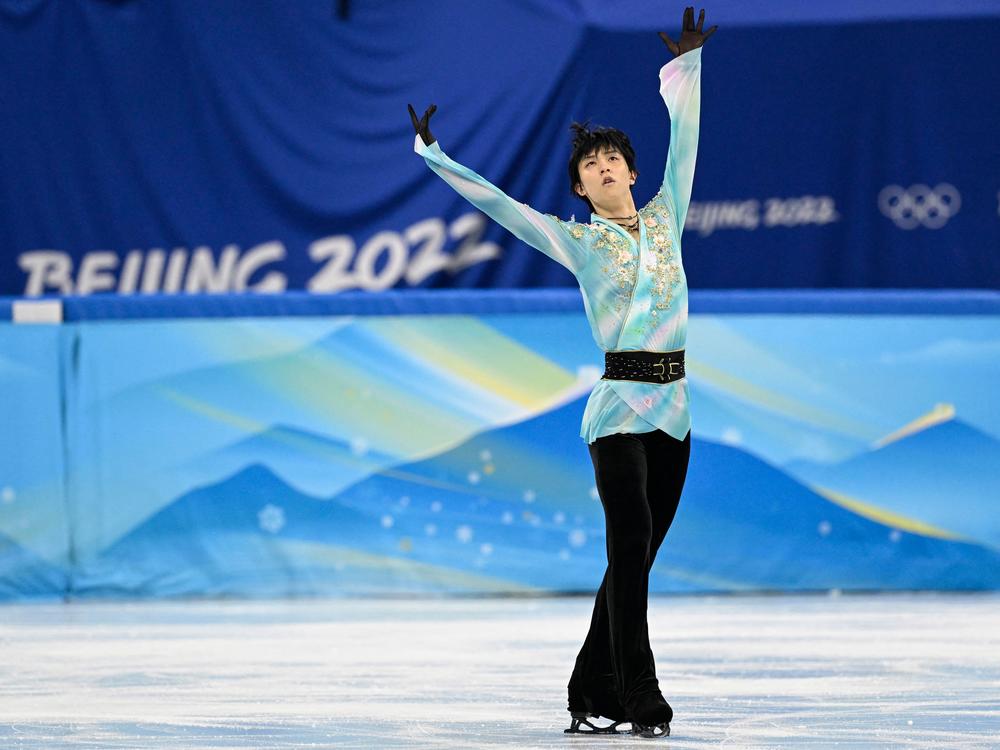 Japan's Yuzuru Hanyu attempted a never-been-done quadruple axel during the 2022 Winter Games, but fell.