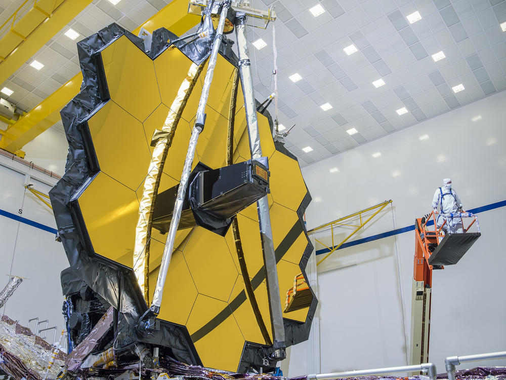 The James Webb Space Telescope's primary mirror is made up of 18 hexagonal segments. Now that the telescope is in space, mission managers need to perfectly align them so the segments work as one giant mirror.
