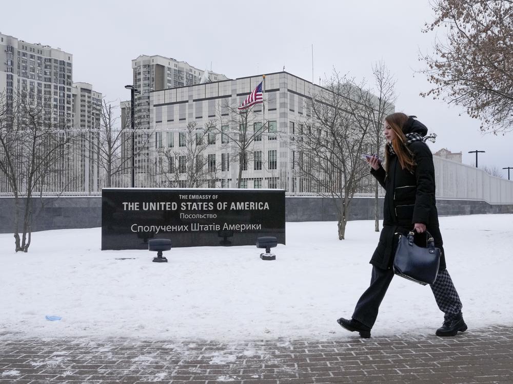 The U.S. is decreasing its embassy staff in Kyiv as signs increase of an imminent attack from Russia. The staff remaining in Ukraine will conduct only essential business.