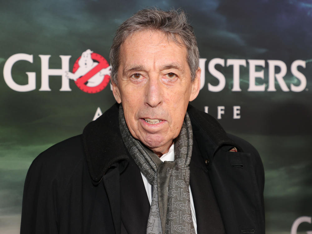 Ivan Reitman died over the weekend, his family said. The director is seen here last year at the premiere for <em>Ghostbusters: Afterlife, </em>a sequel to his 1984 film<em>.</em>