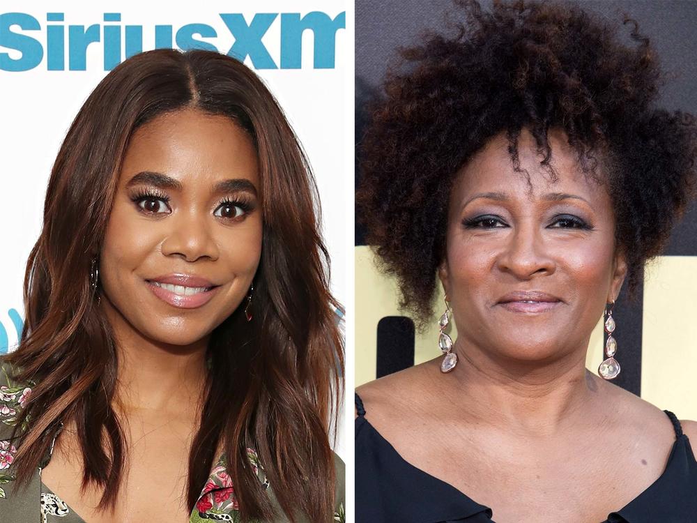 From left, Regina Hall and Wanda Sykes and Amy Schumer will be hosting the Oscars this year.