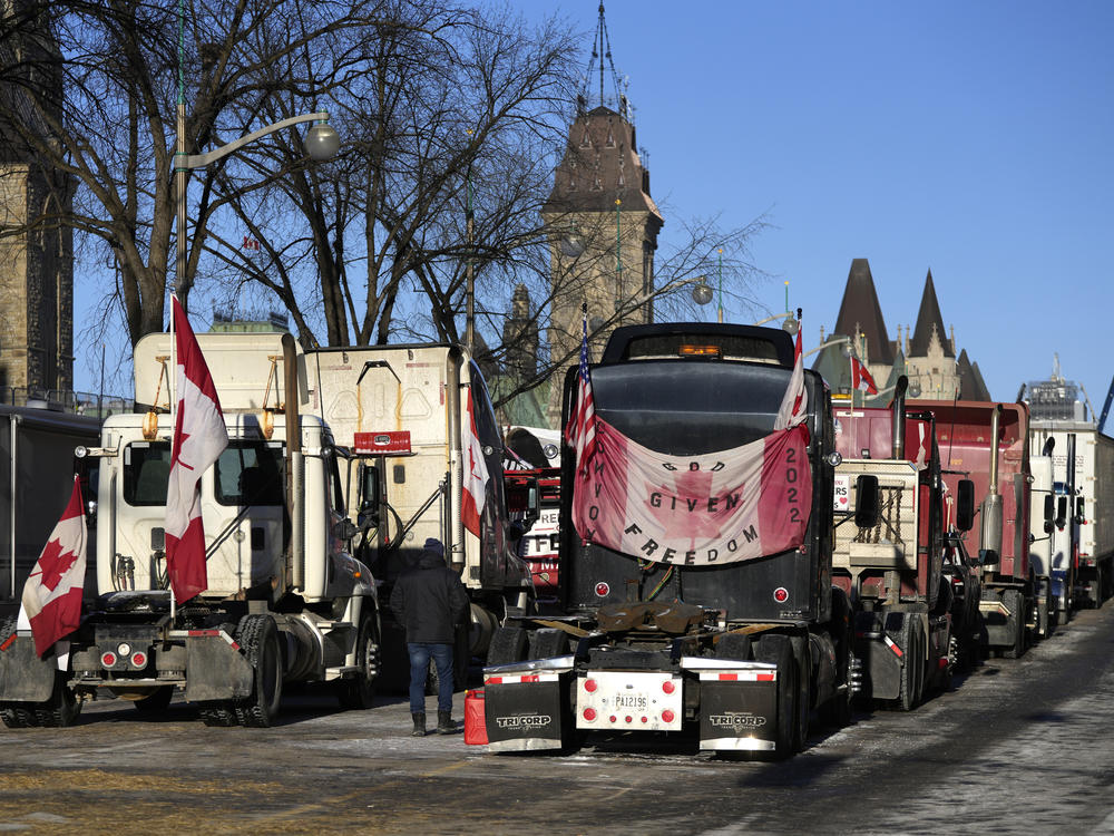 Ottawa city officials negotiated to move some trucks towards Parliament and away from downtown residences, on Monday after people in nearby residential areas complained about the noise the protest was causing.