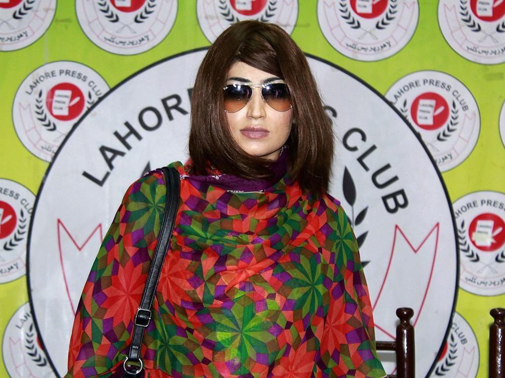 Pakistani social media celebrity Qandeel Baloch is pictured in June 2016. Her brother, who strangled her to death that year, has been acquitted.