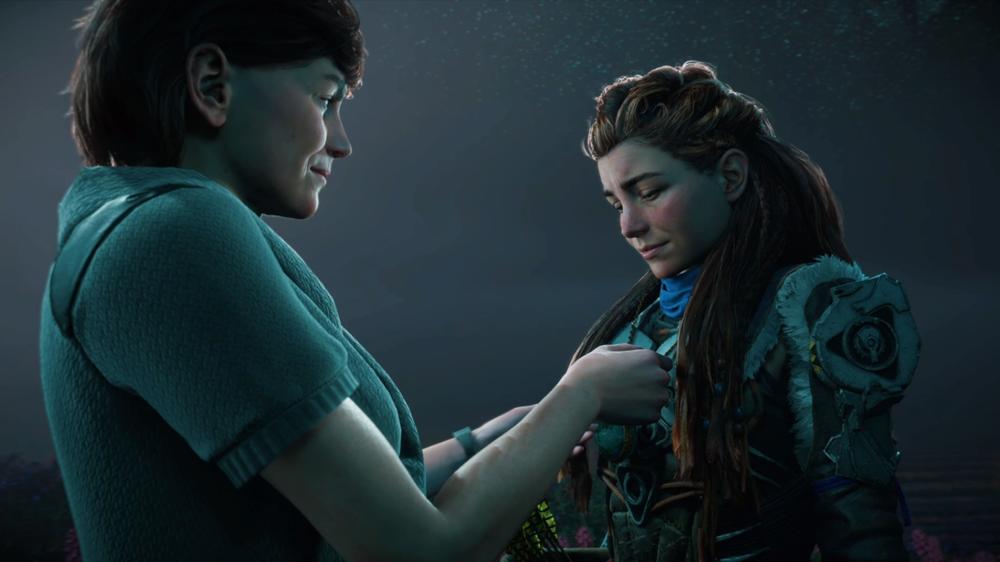 Aloy sees her genetic 