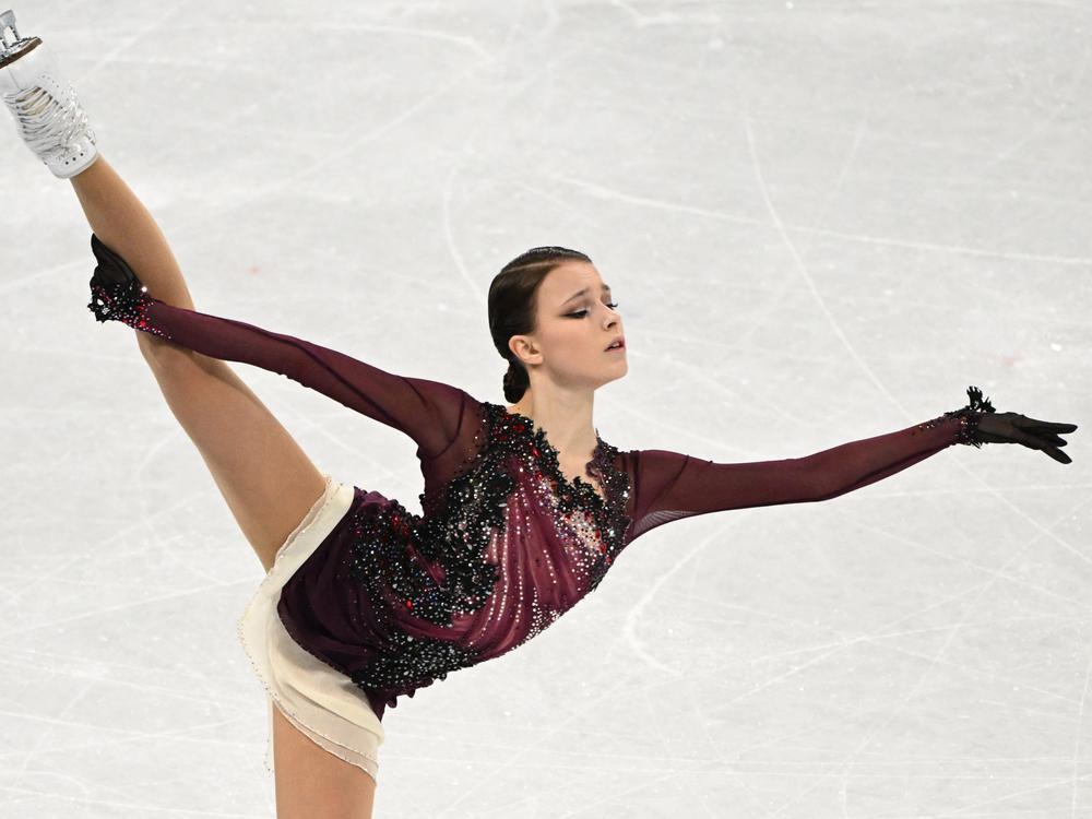 Russia's Anna Shcherbakova won gold in the women's free skating event during the Beijing 2022 Winter Olympic Games.