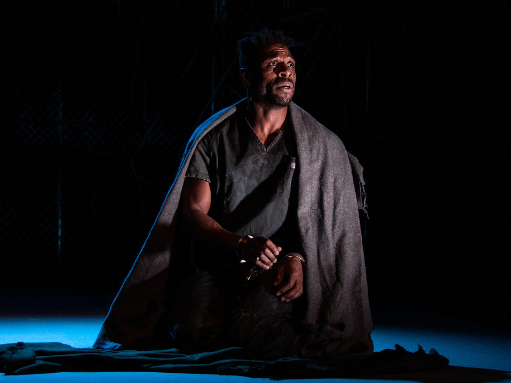 Tenor Curtis Bannister sings the role of Stan in Beethoven's <em>Fidelio</em>, in a dress rehearsal.