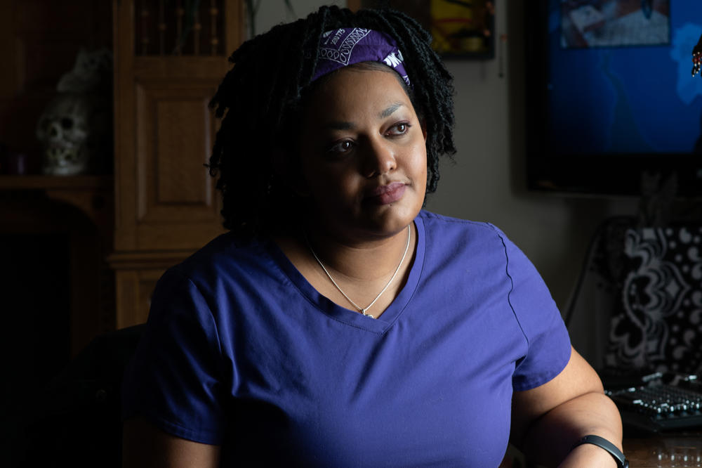 Sherylon Hughes is a nurse's aide at a long-term care facility in Bellingham, Wash. She's worked at the facility for over a decade and says that the recent staffing shortage is the worst she's ever seen.