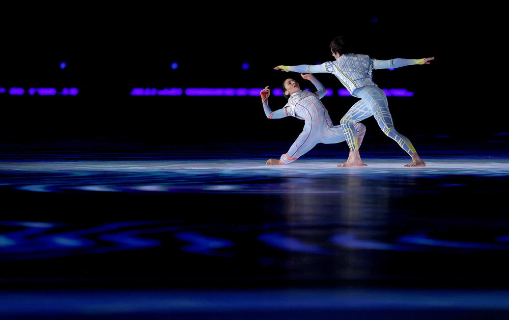 Performers dance during the Beijing 2022 Winter Olympics Closing Ceremony on Day 16 of the Beijing 2022 Winter Olympics at Beijing National Stadium on February 20, 2022 in Beijing, China.