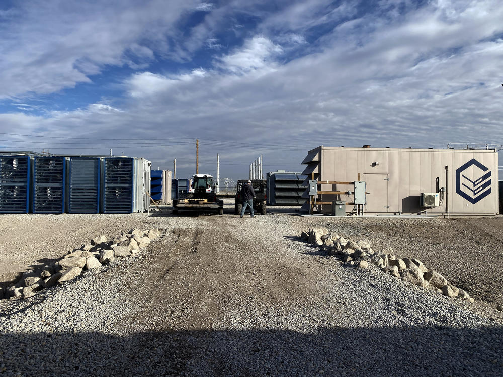 A view of the Compute North facility in rural Nebraska.