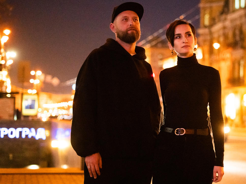 Taras Shevchenko (left) and Kateryna Pavlenko from the band Go_A sing exclusively in Ukrainian and represented Ukraine on the main stage in 2021 at Eurovision, the popular European song contest.
