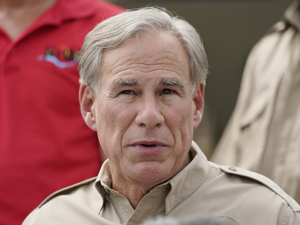 Texas Gov. Greg Abbott speaks near the Rio Grande in September 2021 in Del Rio, Texas. Texas has been leading the legal effort against the Biden administration's border and immigration policies.