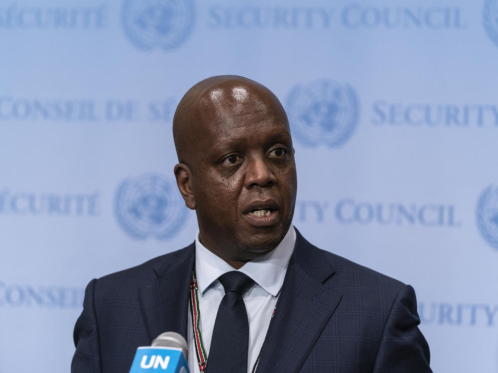 Permanent Representative of Kenya to the U.N. Martin Kimani, shown last year, delivered a speech criticizing Russian actions.