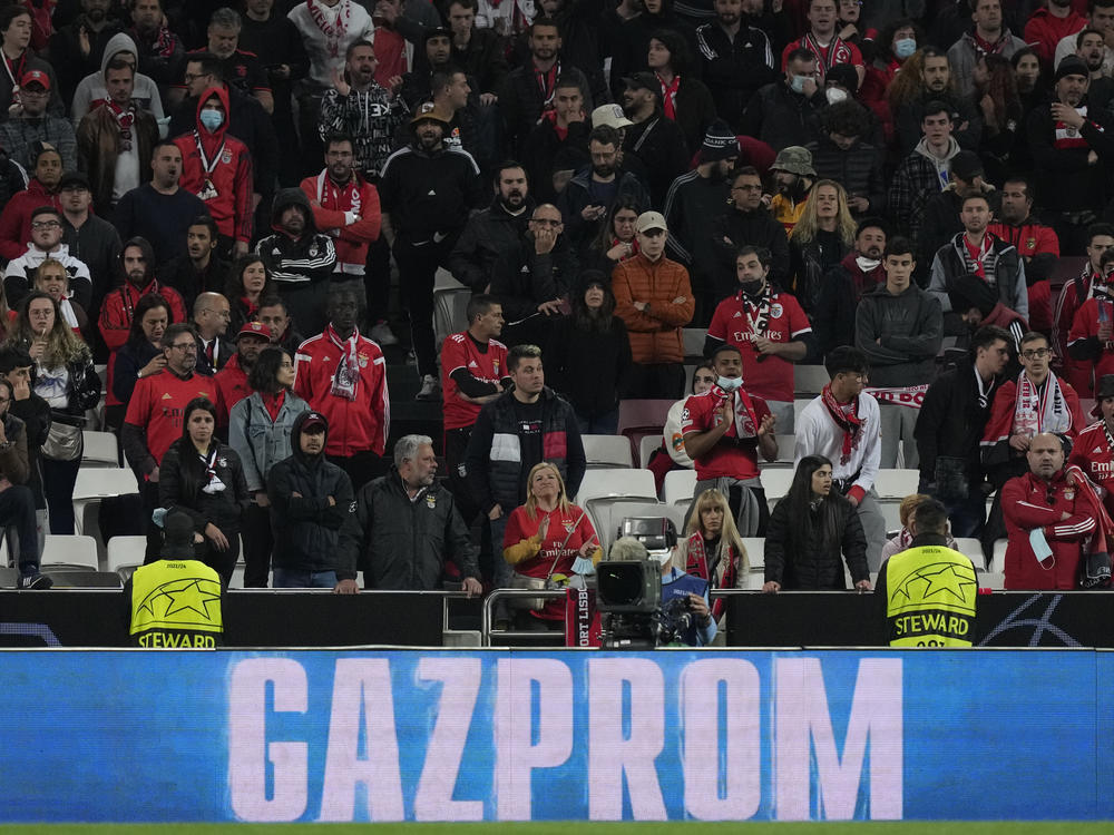 The Russian state-owned gas company Gazprom is one of eight major global sponsors of the UEFA Champions League.