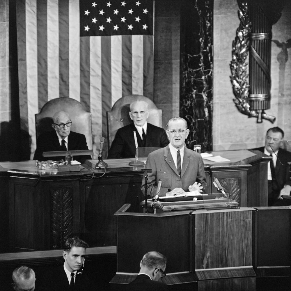 Lyndon B. Johnson's 1966 State of the Union address was delivered as the U.S. continued to deepen its military involvement in Vietnam.