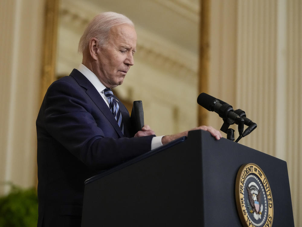 The latest NPR/<em>PBS NewsHour</em>/Marist survey, which was conducted before Russia's invasion of Ukraine, has stark numbers for President Biden.
