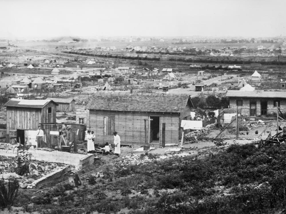 Post racist attack in 1921 in Tulsa, Oklahoma. American National Red Cross Photograph Collection.