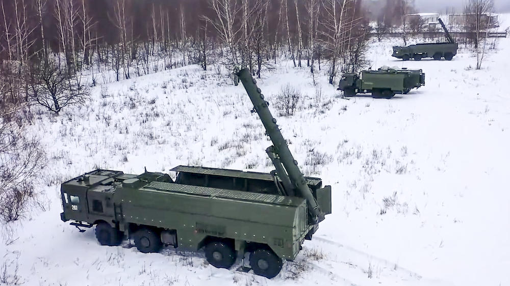 Russia's Iskander missile system is currently being used in the conflict in Ukraine. It can launch both conventional missiles and battlefield nuclear weapons.