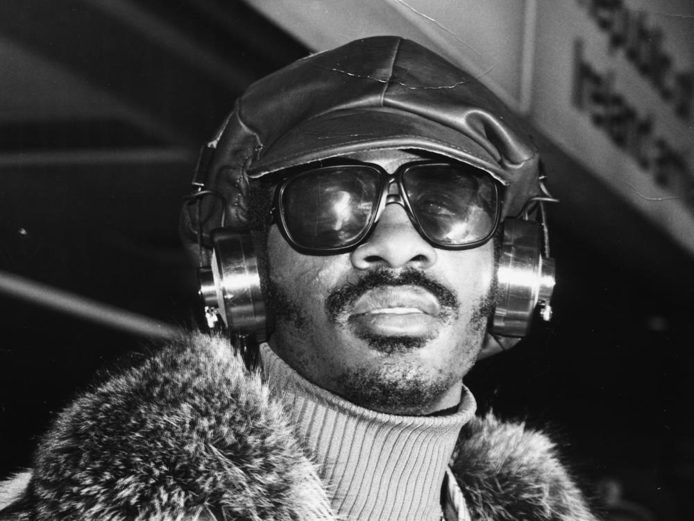 Stevie Wonder, photographed arriving in London on Jan. 25, 1974 — almost directly in the middle of what many refer to as the artist's 