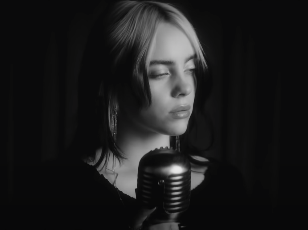 Billie Eilish in the video for 