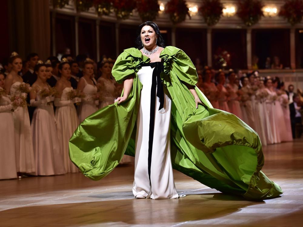 Soprano Anna Netrebko, performing in Vienna, Austria in 2019.