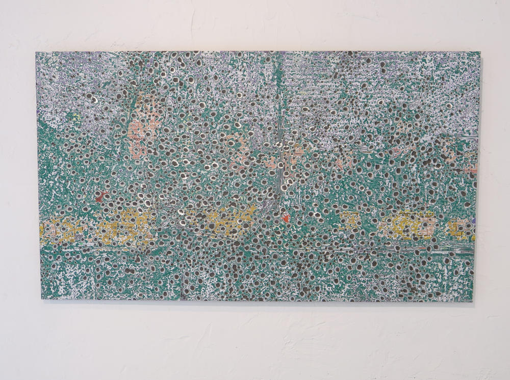Artist Oleksiy Sai created an image of the Donbas region of Ukraine, then ground 