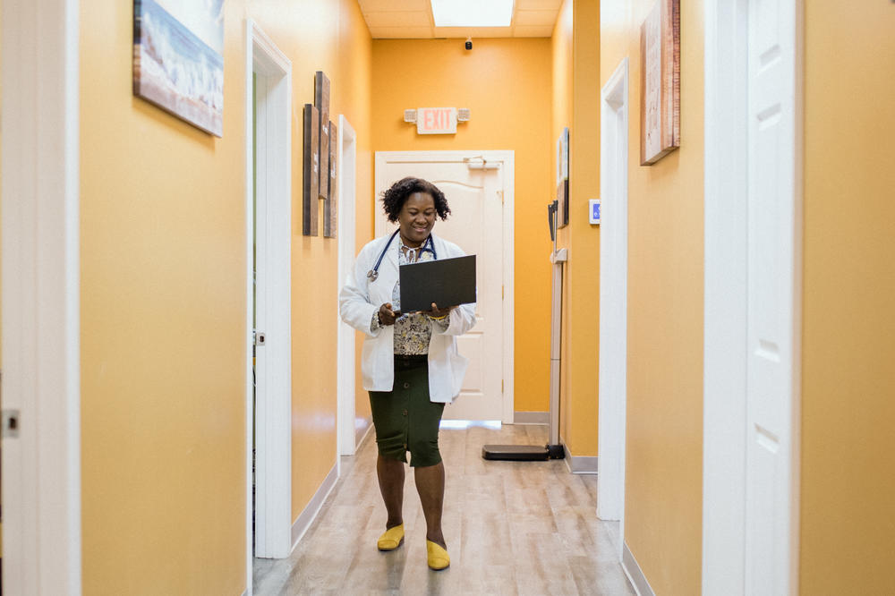 Nadya Julien, 46, opened Tabitha Medical Care a few years ago and works with patient navigators like Osias who have proved invaluable to connecting those in the Haitian and Latino communities with medical care.