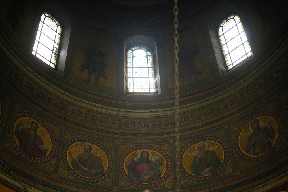 Ukraine's Orthodox churches like the one pictured here — the Church of St. George in Lviv, Ukraine — are now fractured by Russia's invasion — and the Russian Orthodox Patriarch's defense of the invasion as recently as this past Sunday.