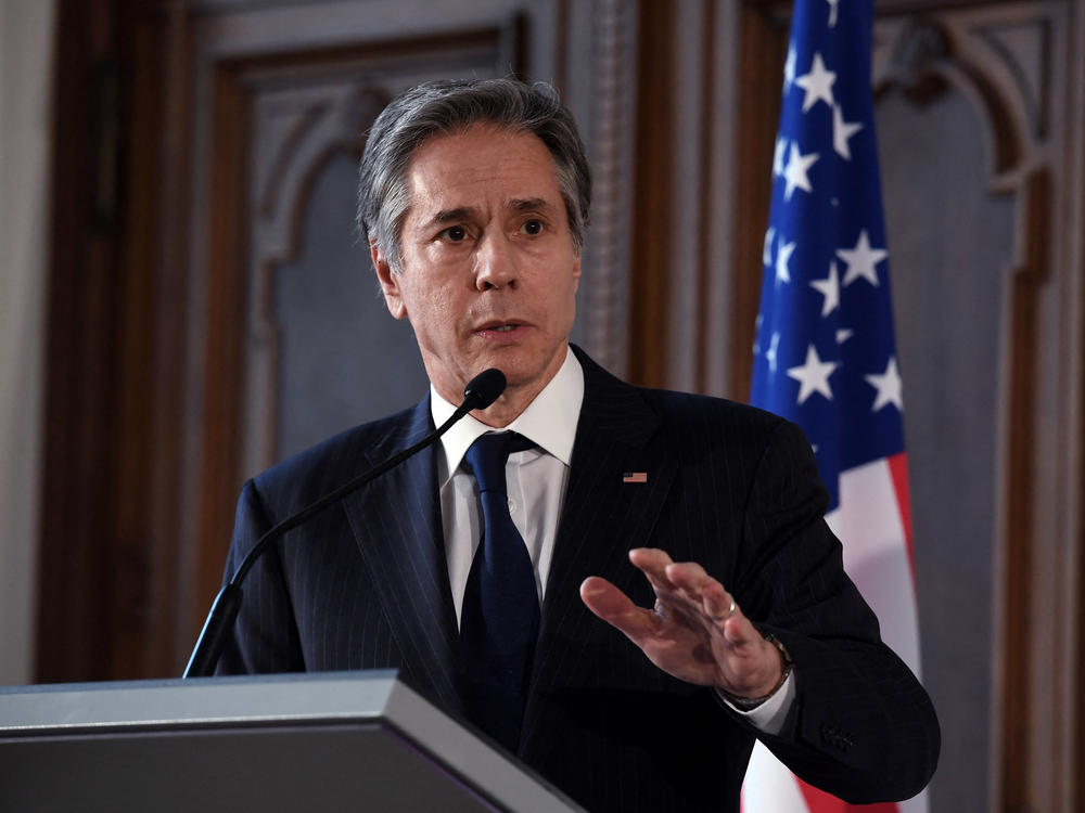 U.S. Secretary of State Antony Blinken said on Sunday that the U.S. and European allies are in talks over a potential restrictions on Russian oil exports.