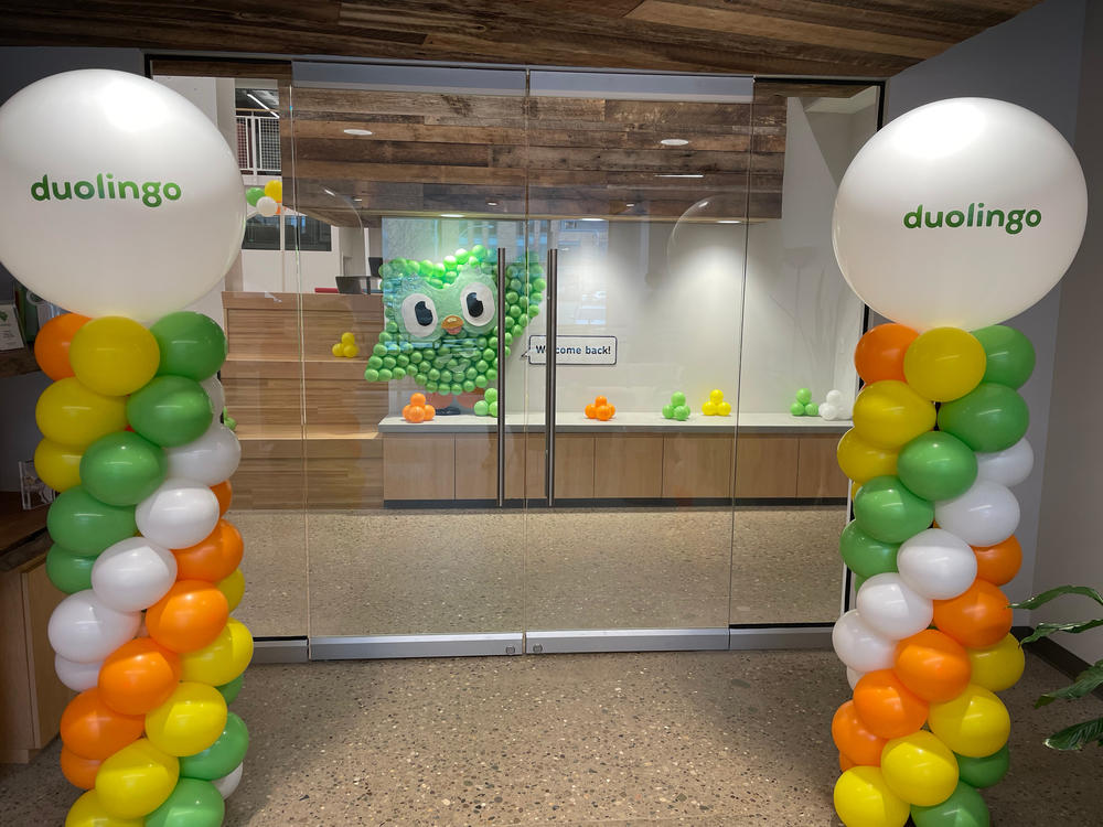 Happy hour and a movie night were some of the many extra perks Duolingo offered employees, hoping to entice them to resume working from the office beginning March 1st.