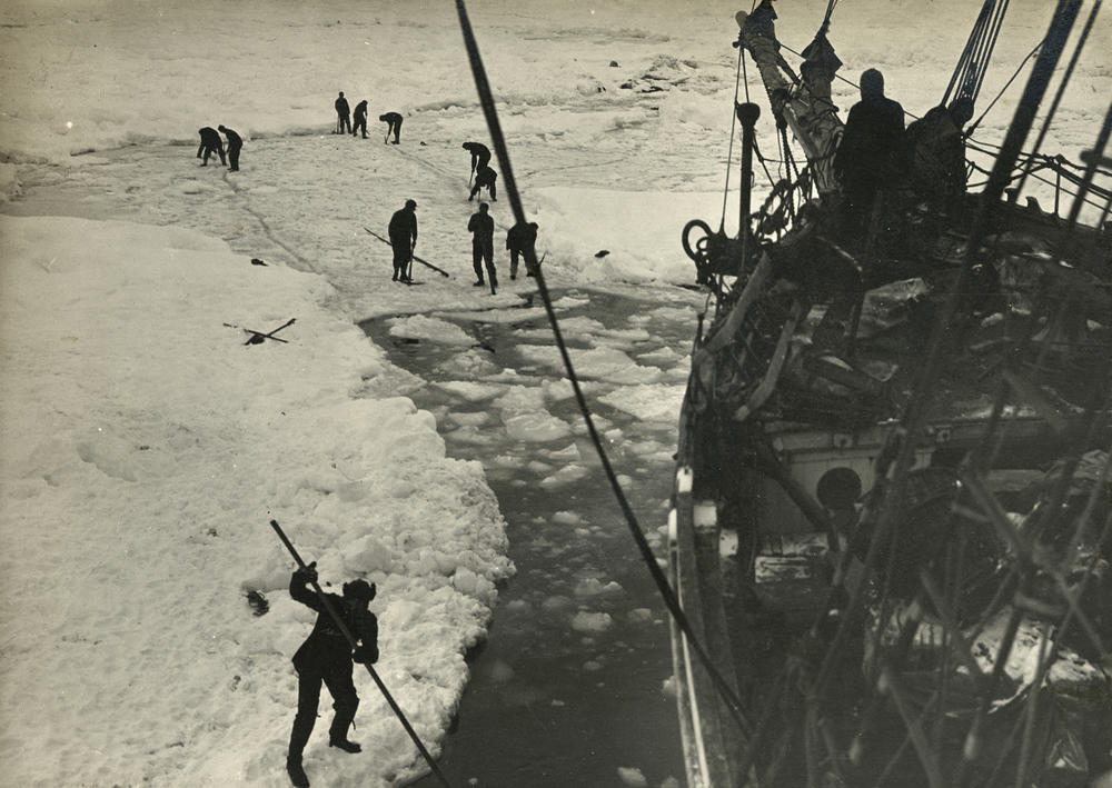 Strenuous endeavors were made to free the Endurance from the ice on Feb. 14 and 15, 1915, but those efforts were ultimately unsuccessful.