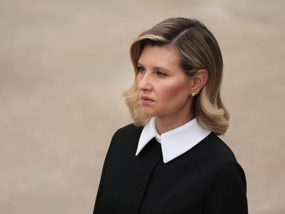 Olena Zelenska, wife of Ukrainian President Volodymyr Zelenskyy, says Russia's invasion of her country amounts to mass murder of civilians.