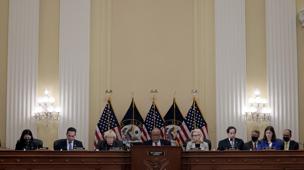 Rep. Bennie Thompson, D-Miss., chair of the select committee investigating the Jan. 6 attack on the U.S. Capitol, speaks during a meeting on Dec. 13, 2021. One part of the panel's probe focuses on money and the day's events.