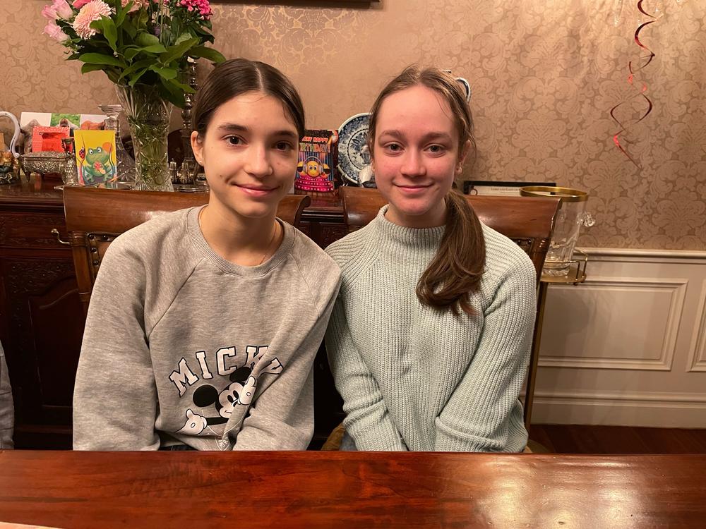 15-year-old Sofia Chycha and 18-year-old Maria Bondarenko are studying at the Dutch National Ballet Academy.