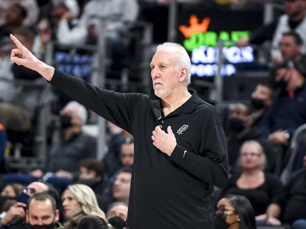 Gregg Popovich of the San Antonio Spurs became the winningest coach in NBA regular-season history on Friday, getting his 1,336th victory when the San Antonio Spurs rallied to beat the Utah Jazz, 104-102.