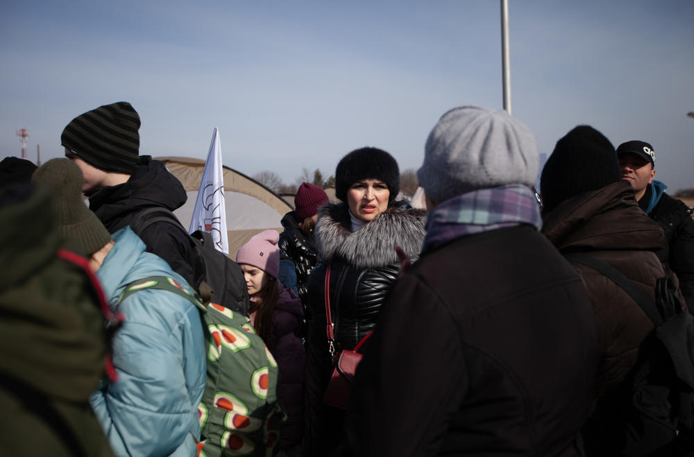 Refugees at Medyka.