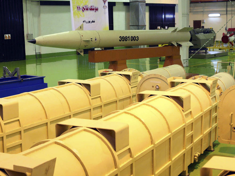 A photo released in 2010 by the Iranian Defense Ministry, claims to show the upgraded surface-to-surface Fateh-110 missile at an undisclosed location, in Tehran, Iran.