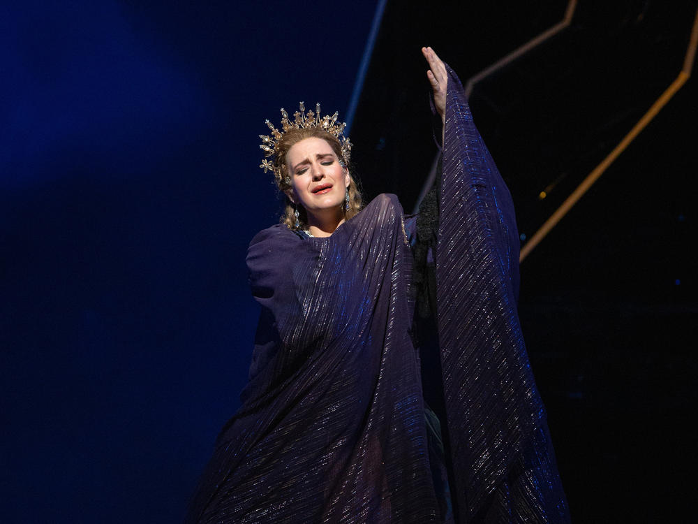 Lise Davidsen, performing in the title role of Richard Strauss' <em>Ariadne auf Naxos</em> at the Metropolitan Opera in Feb. 2022.