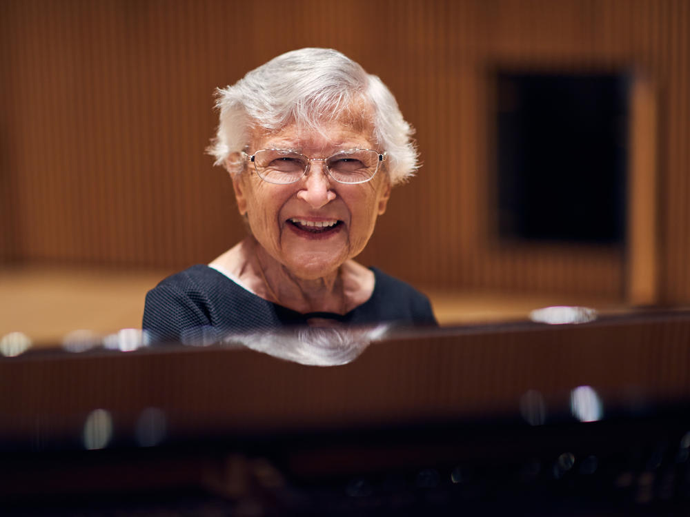 Pianist Ruth Slenczynska, photographed in 2021. At 97, she just released her first record for the Decca label in nearly 60 years.
