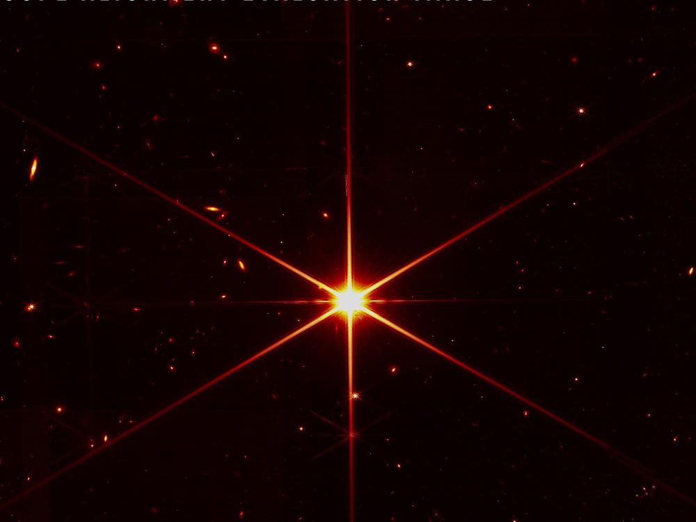 This image of a star was taken as part of the evaluation process as the James Webb Space Telescope's mirror segments were carefully aligned.