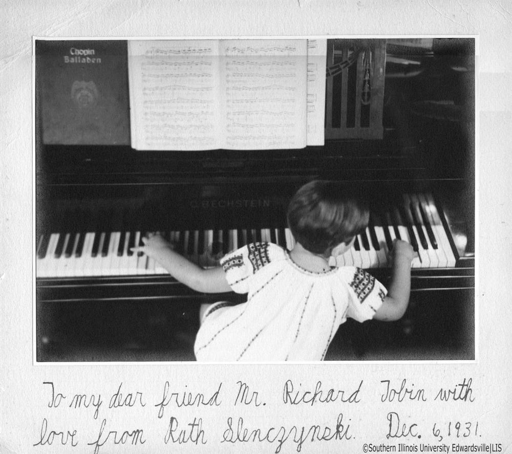 Ruth Slenczynska, age 6, at the piano.