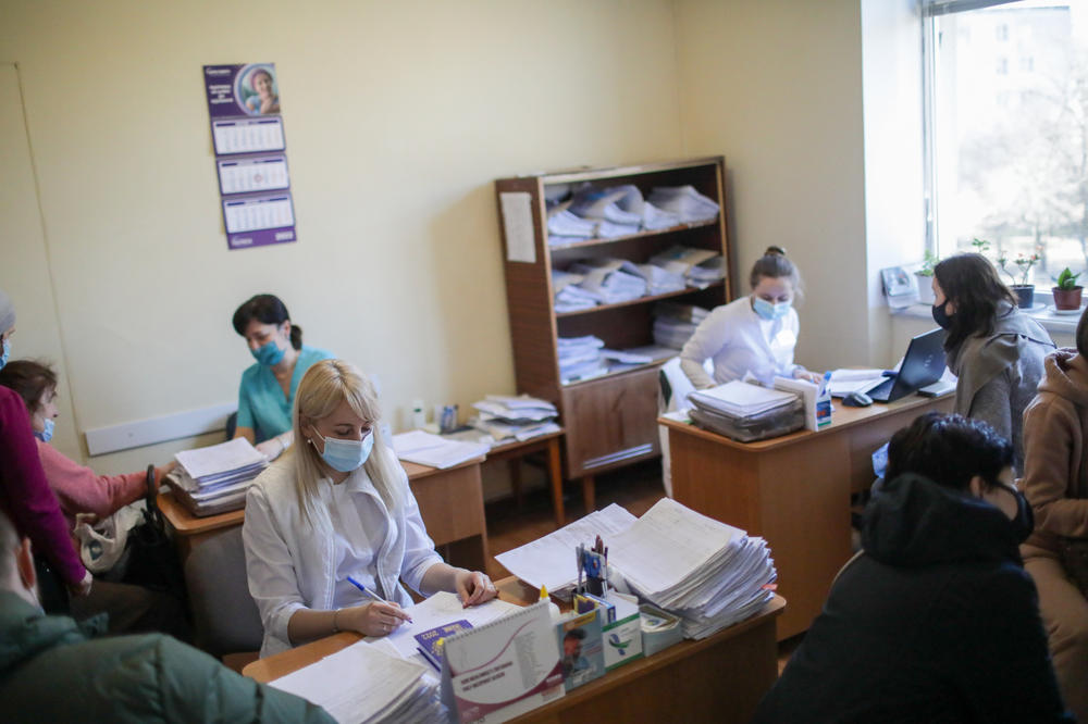 The patient load has doubled in Lviv as the displaced search for treatment away from Russia's bombardments in the country's center, east and south.