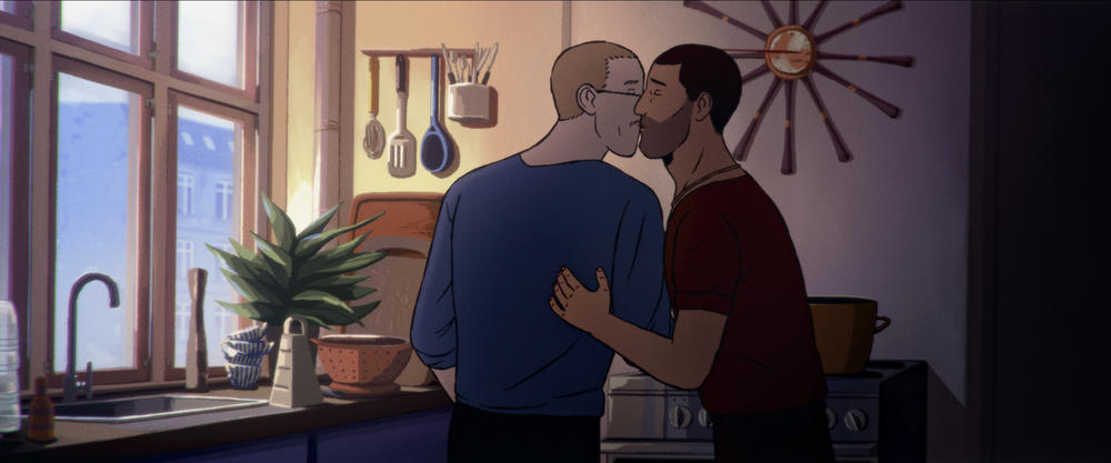 Amin and his husband-to-be in <em>Flee</em>.
