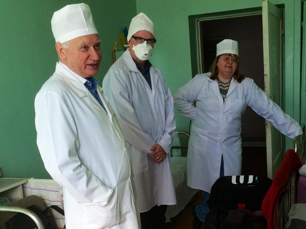 Dr. Vasyl Petrenko visits a tuberculosis clinic in Kyiv before the war.