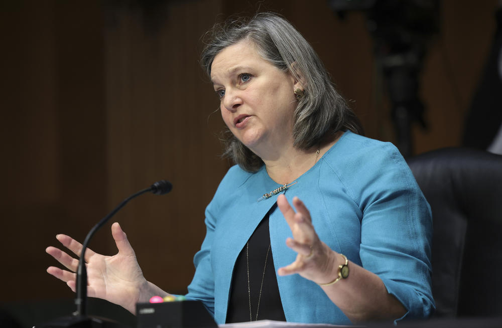 Undersecretary of State for Political Affairs Victoria Nuland testifies before a Senate Foreign Relations Committee hearing on Ukraine on March 8 in Washington, D.C. The committee examined Russia's invasion of Ukraine and worldwide response.