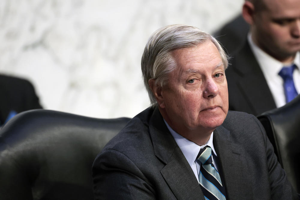 Sen. Lindsey Graham, R-S.C., speaks during Monday's confirmation hearing.