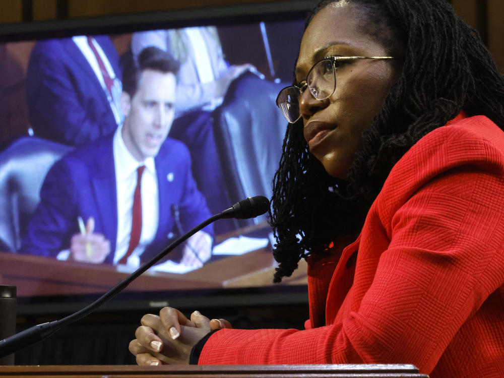 Judge Ketanji Brown Jackson defends her record during questioning from Sen. Josh Hawley.