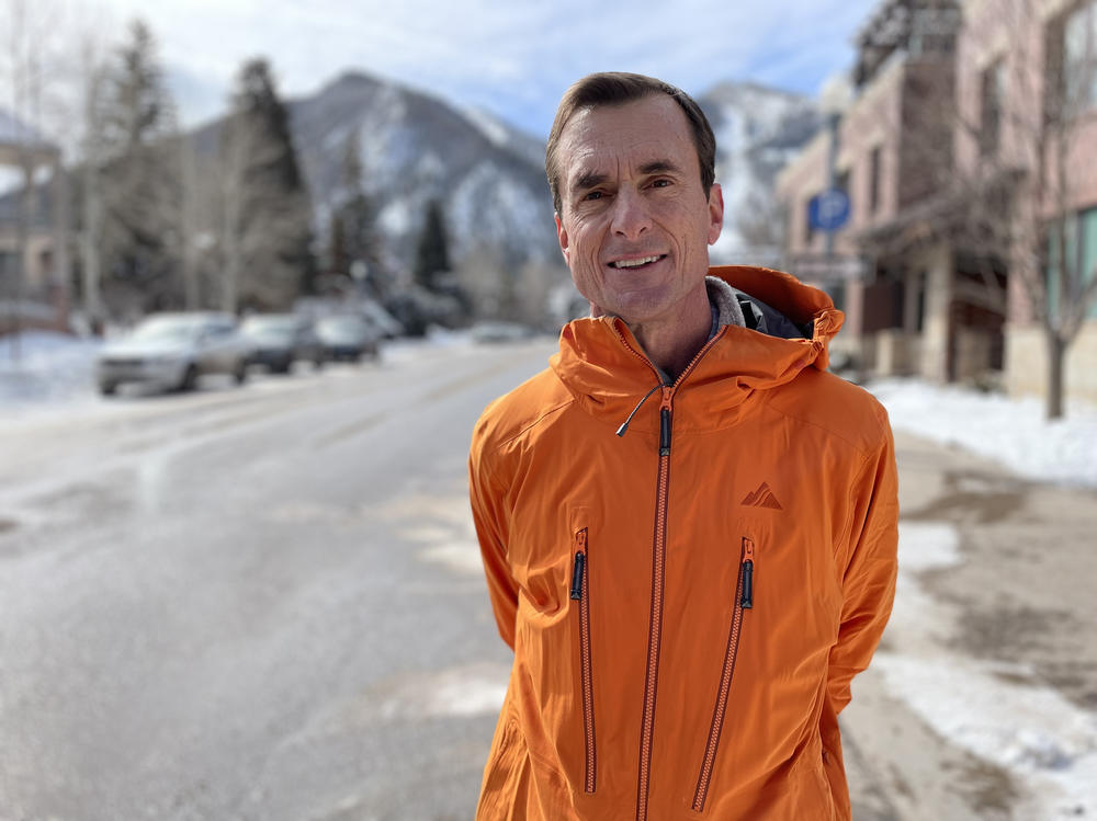 Longtime Aspen area residents like Roger Marolt worry about the increasing carbon footprint from luxury travel such as private jets in their valley.